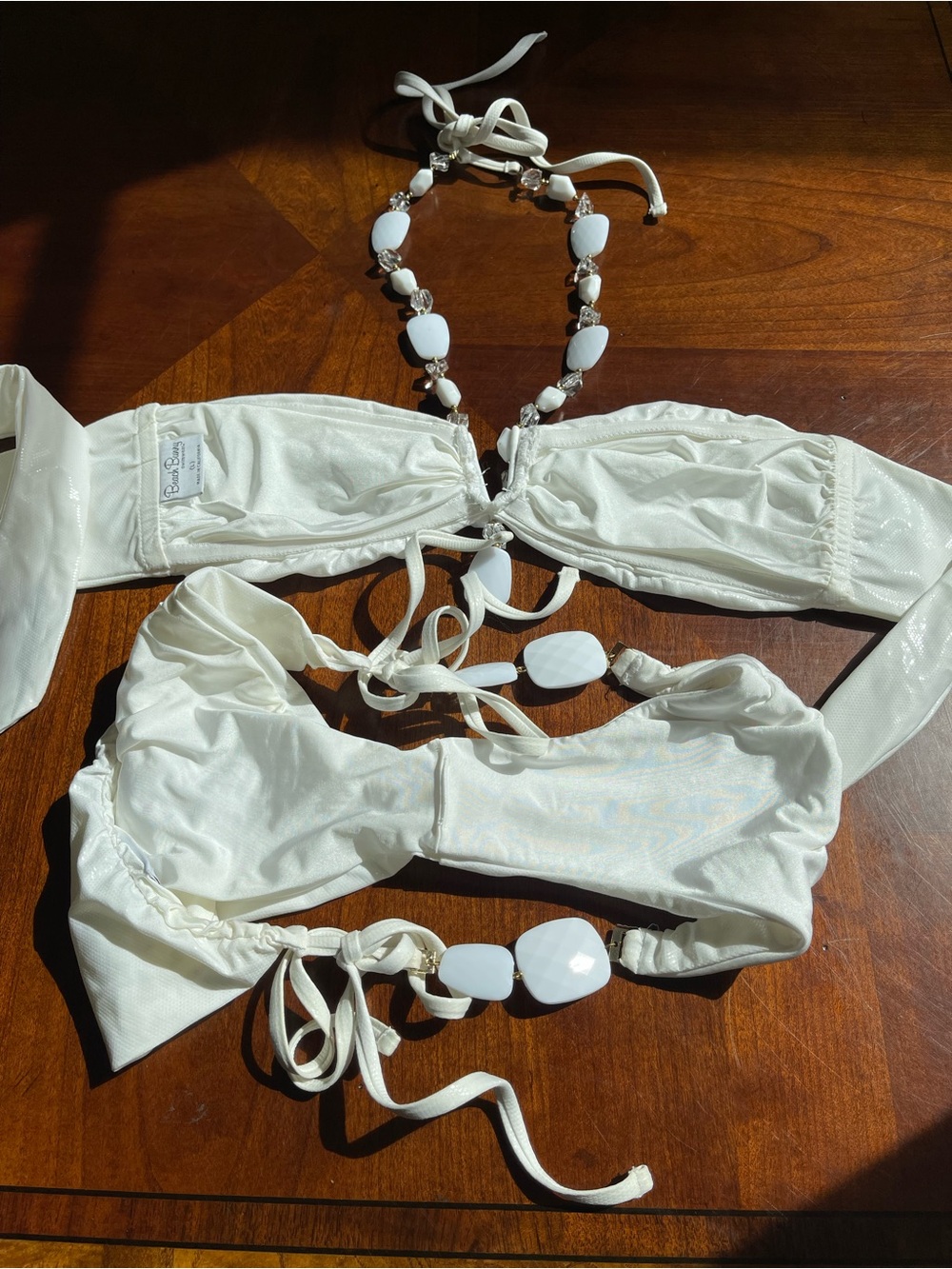 Beach bunny mermaid Glitter in the Air bikini L top, XL bottoms Giraffe Bikini - Picture 11 of 15